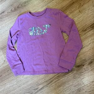 Vineyard Vines Kids Purple Long Sleeve Tee